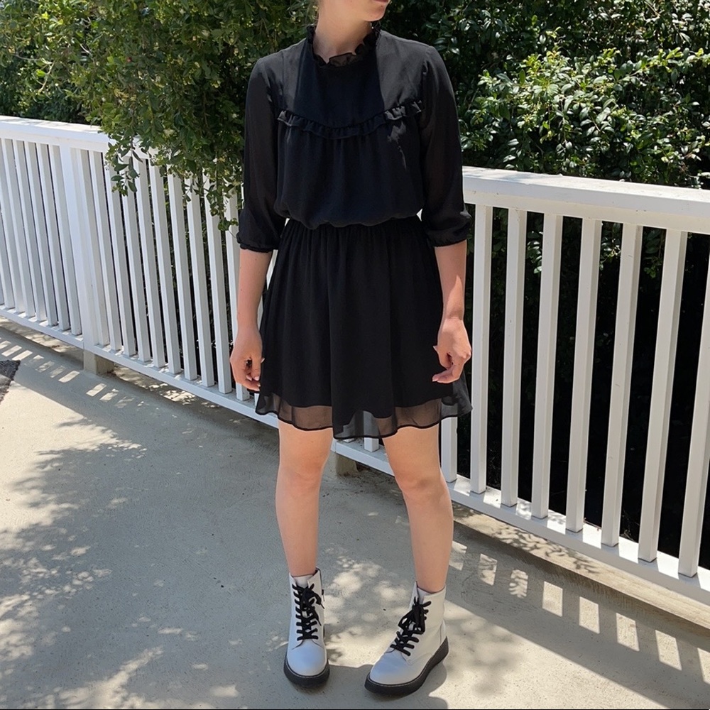 EUC Clockhouse Little Black Mini Dress- 38 (M)